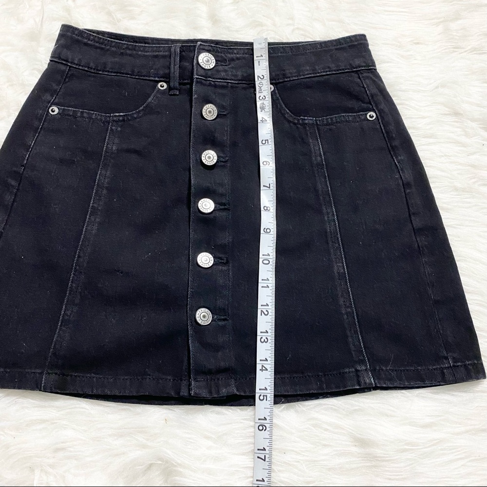 AMERICAN EAGLE Black Denim Mini Skirt - Picture 5 of 6